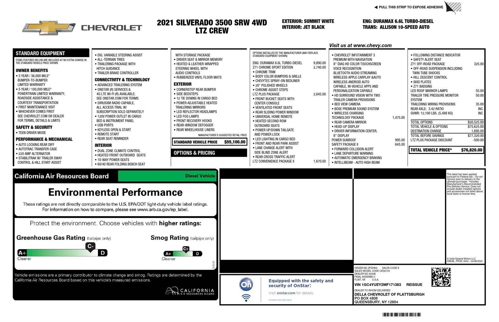 2021 Chevrolet Silverado 3500 HD LTZ