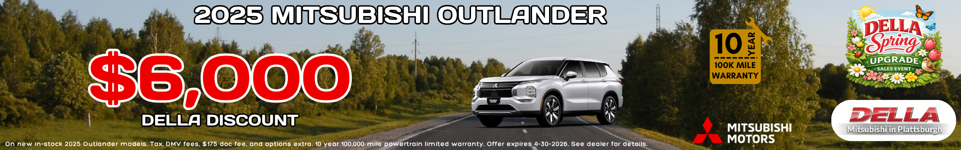 New Mitsubishi Outlander for sale near Burlington, VT