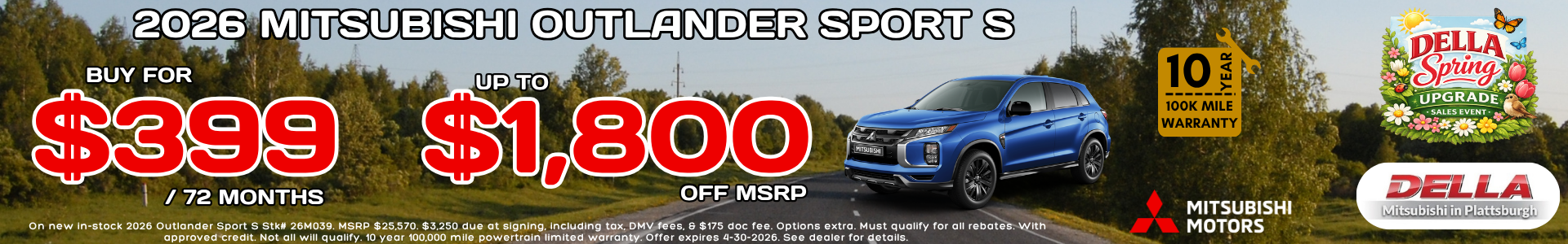 New Mitsubishi Outlander Sport for sale