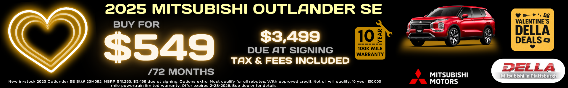 2025 Mitsubishi Outlander For Sale