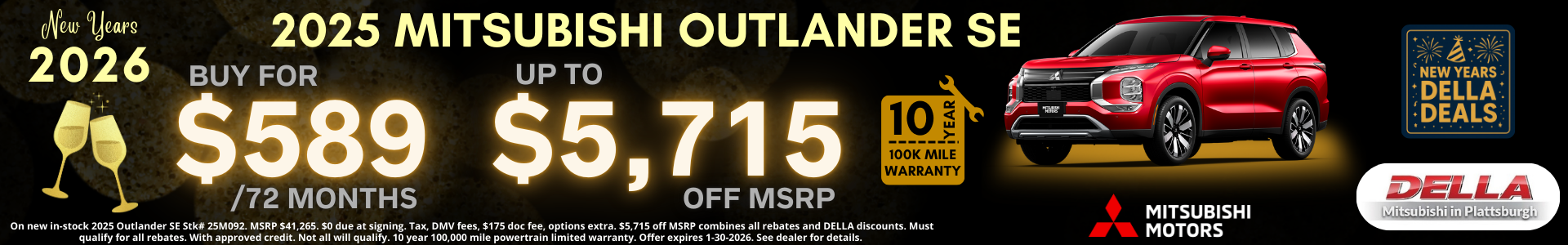 2025 Mitsubishi Outlander For Sale