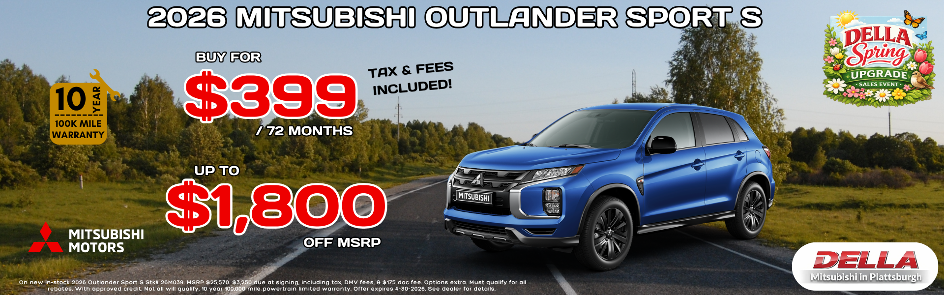 2026 Mitsubishi Outlander Sport for sale