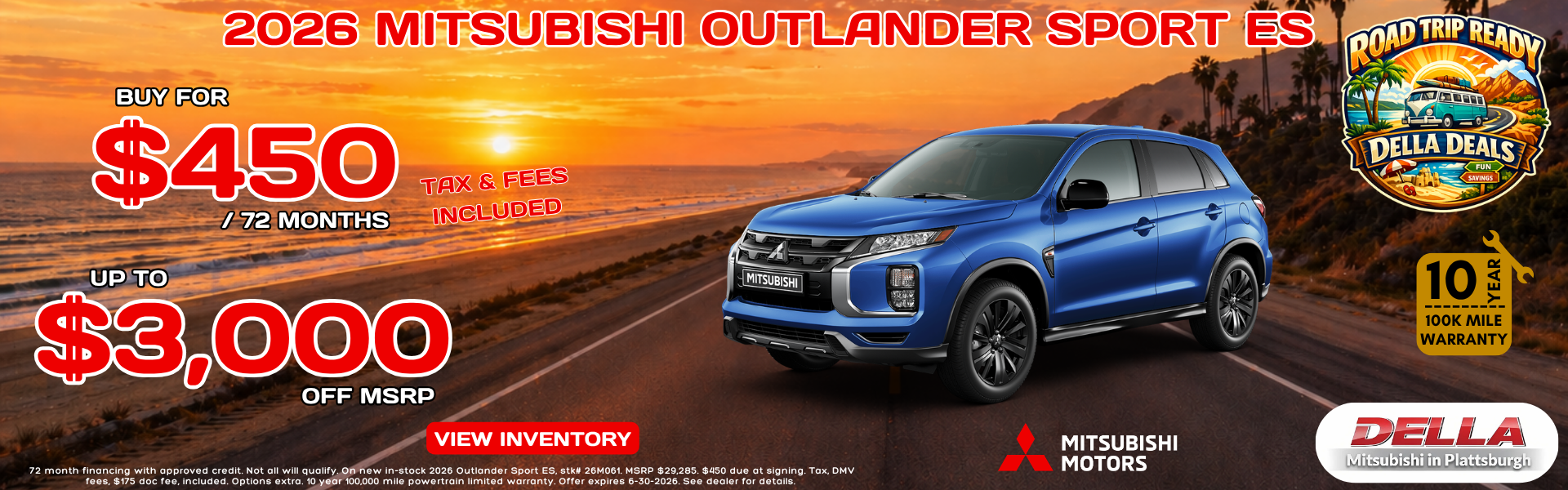 2026 Mitsubishi Outlander Sport for sale in Plattsburgh