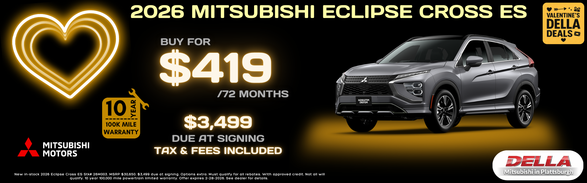 2026 Mitsubishi Eclipse Cross for sale