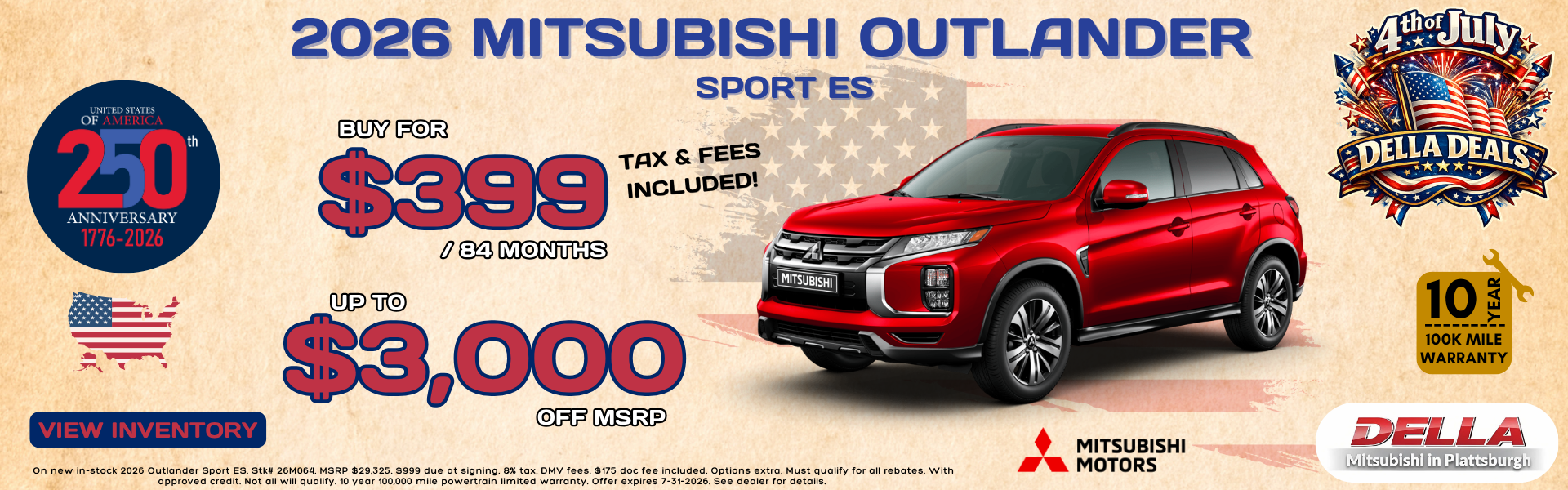 2026 Mitsubishi Outlander Sport for sale