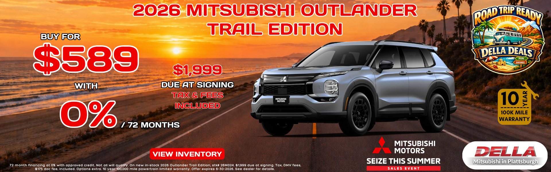 2026 Mitsubishi Outlander for sale