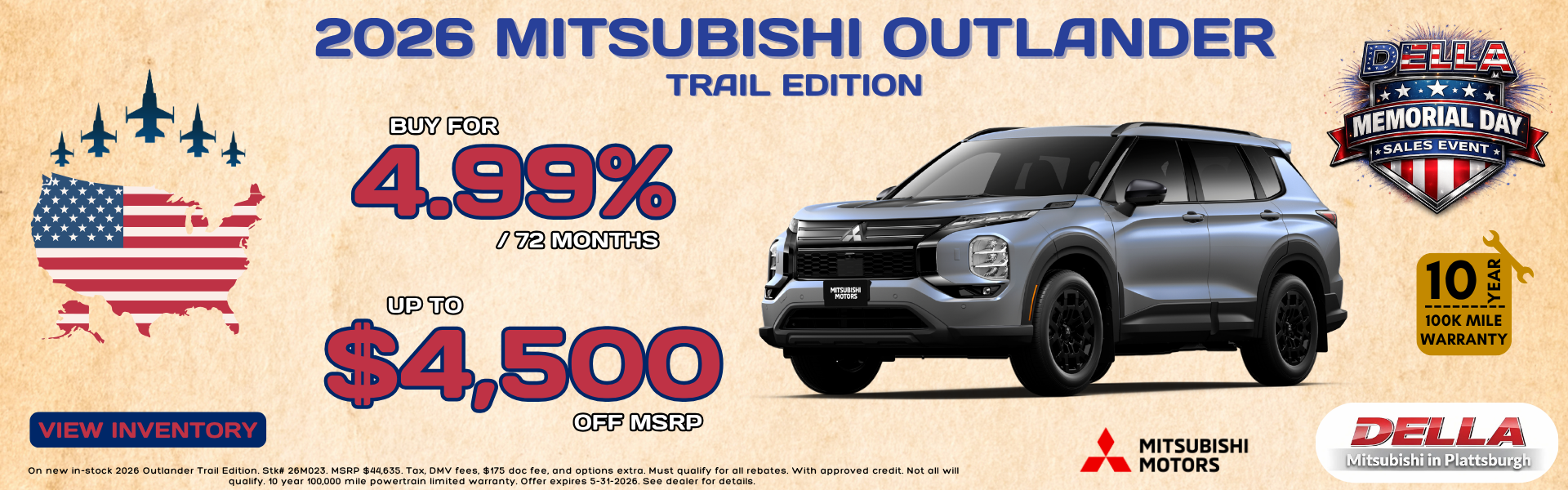 2026 Mitsubishi Outlander for sale