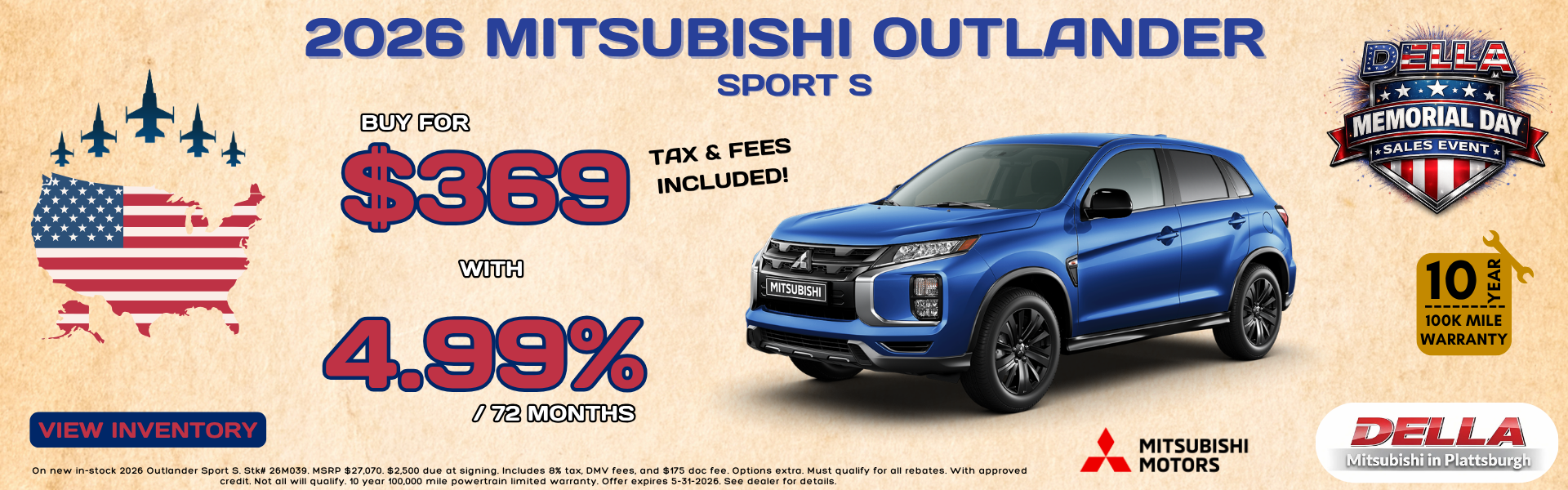 2026 Mitsubishi Outlander Sport for sale