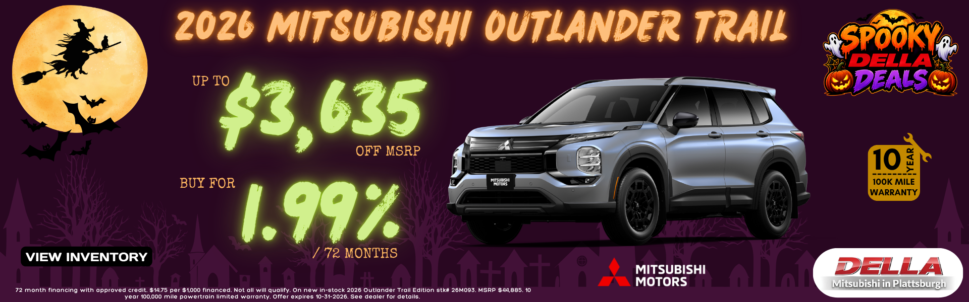 2026 Mitsubishi Outlander for sale in Plattsburgh