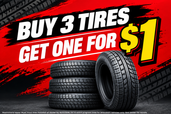Tire Sale at DELLA Mitsubishi in Plattsburgh